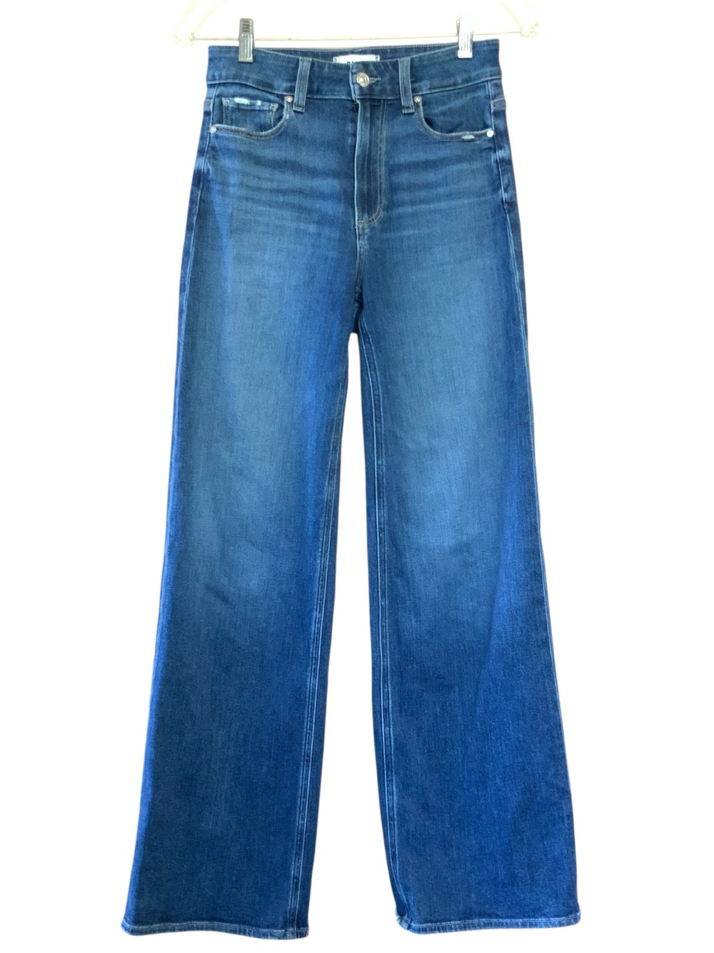 PAIGE ANESSA 31” High Rise Wide Leg - Dresden - Picture 6 of 14